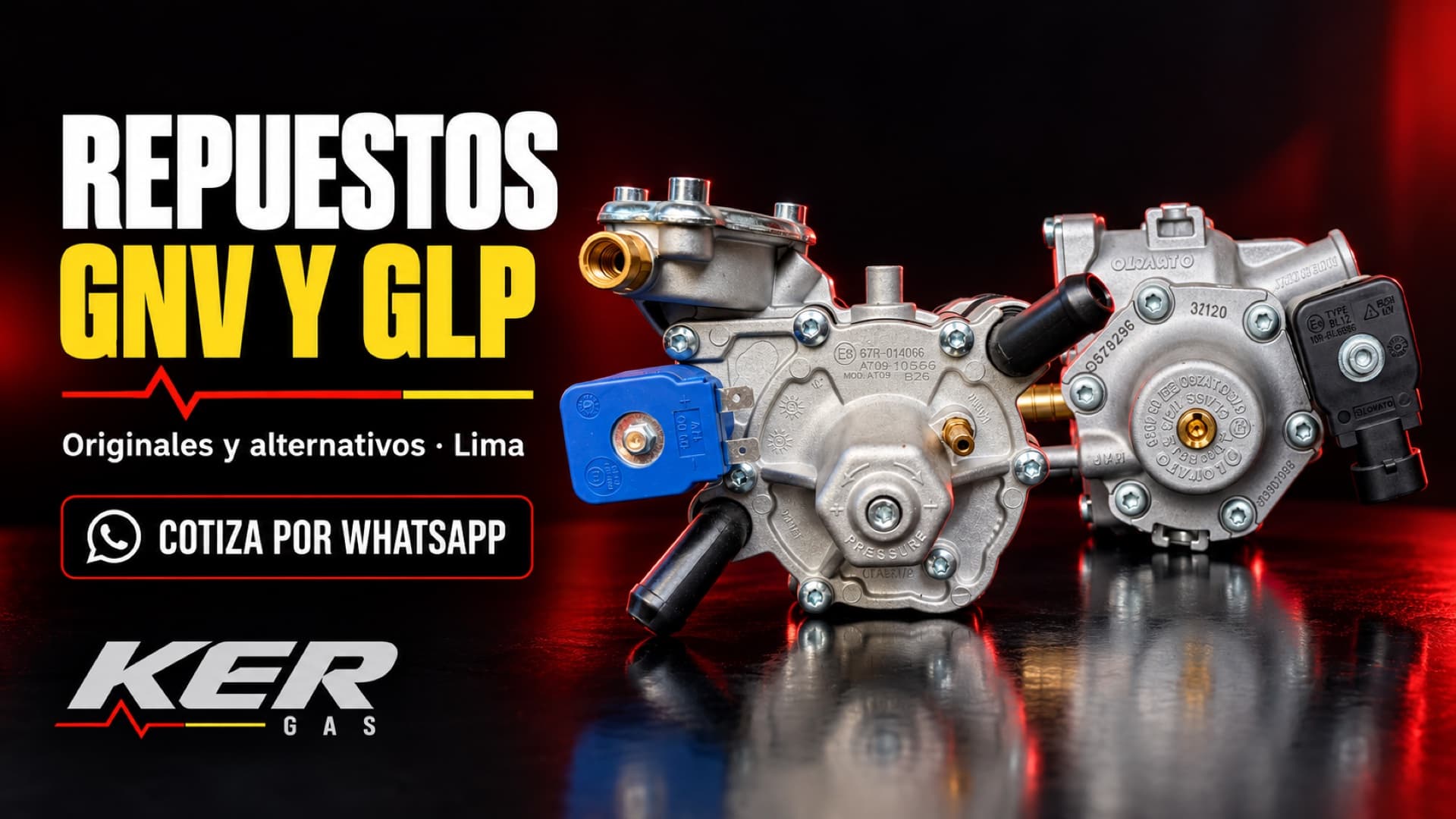 Repuestos GNV y GLP, originales y alternativos