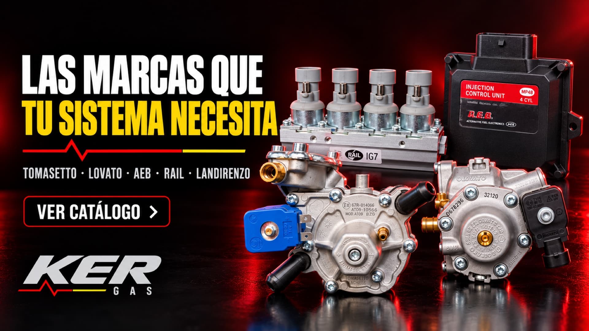 Las marcas que tu sistema necesita: Tomasetto, Lovato, AEB, Rail, LandiRenzo