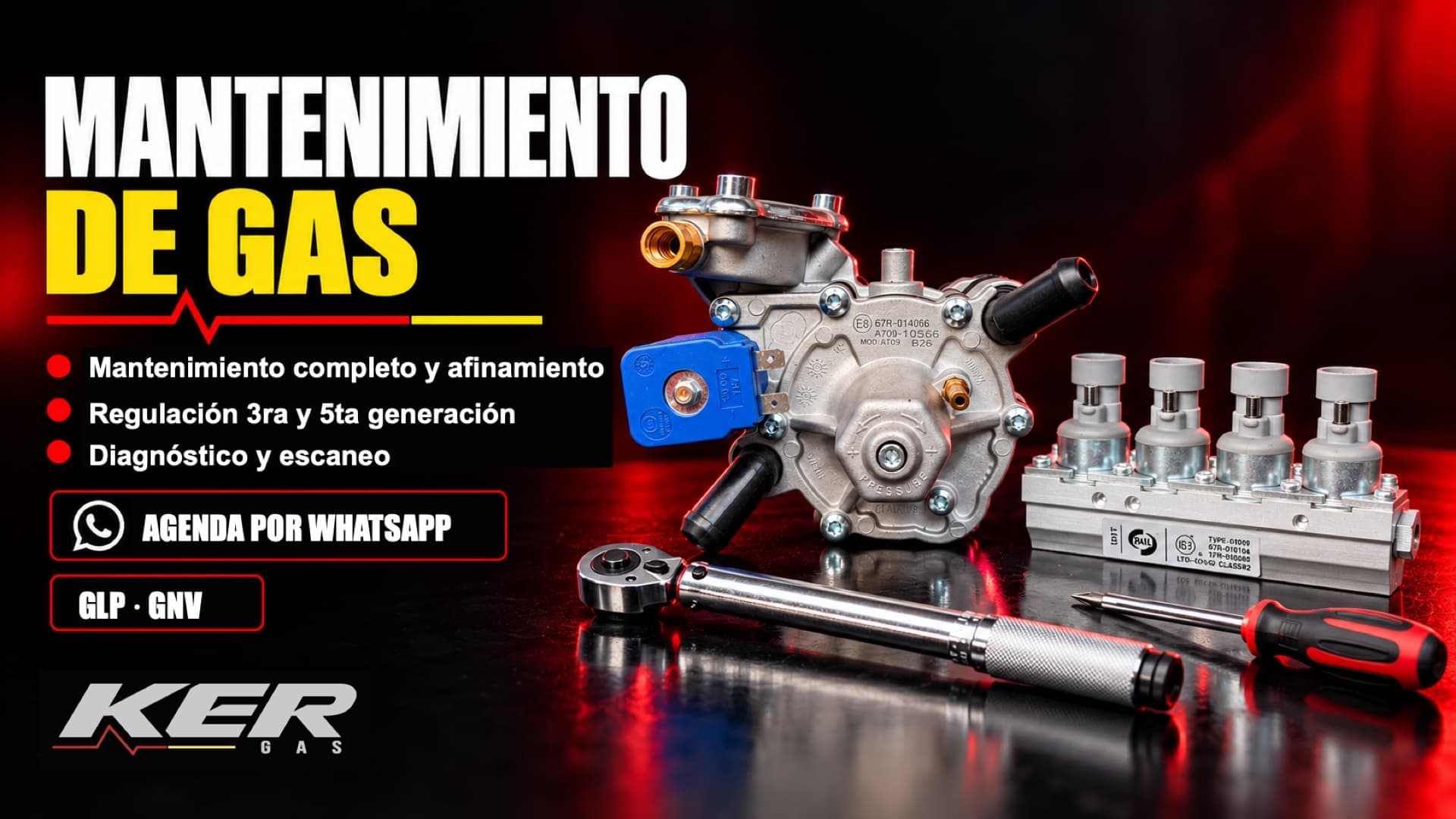Mantenimiento de gas GLP y GNV